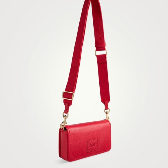 MARC JACOBS THE MINI LEATHER CROSSBODY TRUE RED - Picture 4 of 6